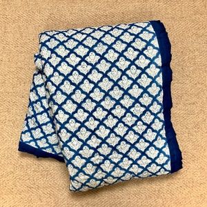 Roller Rabbit Jemina blue twin quilt